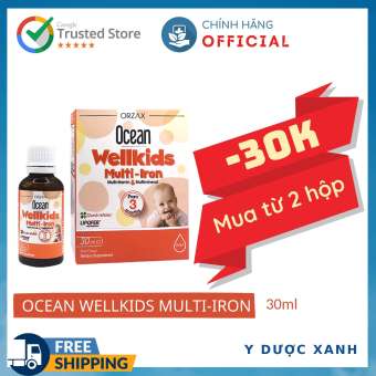 OCEAN WELLKIDS MULTI-IRON, 30 ml, Bổ sung sắt cho bé - Y Dược Xanh