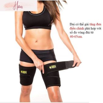 Phukienhanhan Combo Bộ 2 Đai Quấn Đùi Sinh Nhiệt Tự Nhiên Sweat Sweat Cho Size Đùi Từ 40-65cm