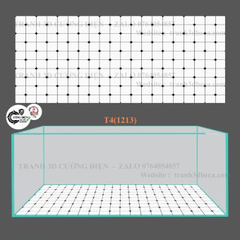 Tranh 3D dán đáy bể cá cảnh