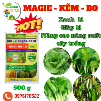 Magie_Kẽm_Bo gói 500g | Phân Bón Trung Lượng, Xanh Lá, Giày Lá