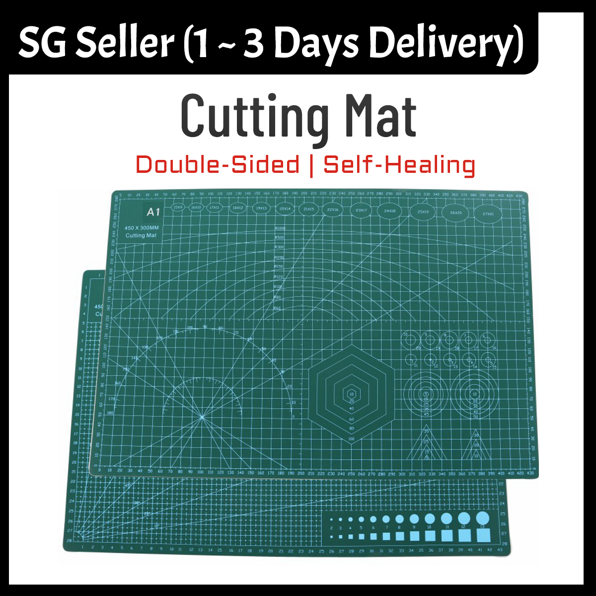 A2 A3 A4 A5 PVC Cutting Mat Board Durable Self-healing DIY Sewing