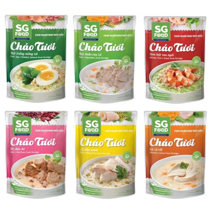 Cháo Tươi Sài Gòn Food Deli 240g đủ 6 vị