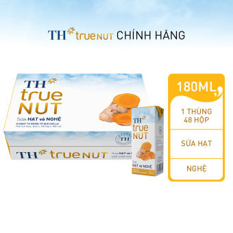 Thùng 48 hộp sữa hạt và nghệ TH True Nut 180ml (180ml x 48)