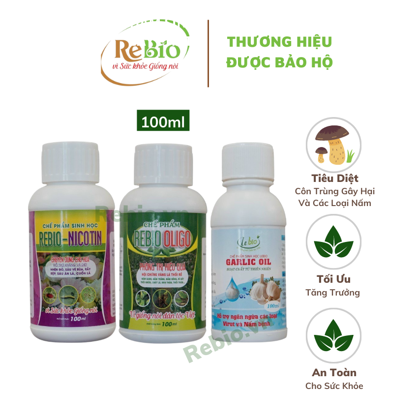 Combo 3 sản phẩm 𝐍𝐈𝐂𝐎𝐓𝐈𝐍 + 𝐎𝐋𝐈𝐆𝐎 + 𝐆𝐀𝐑𝐋𝐈𝐂 𝐎𝐈𝐋 𝟏𝟎𝟎𝐦𝐥 Chuyên xử lý b-ệ-n-h cho hồng, cây cảnh: tr.ĩ, nhện đỏ, rầy rệp, n.ấ.m...