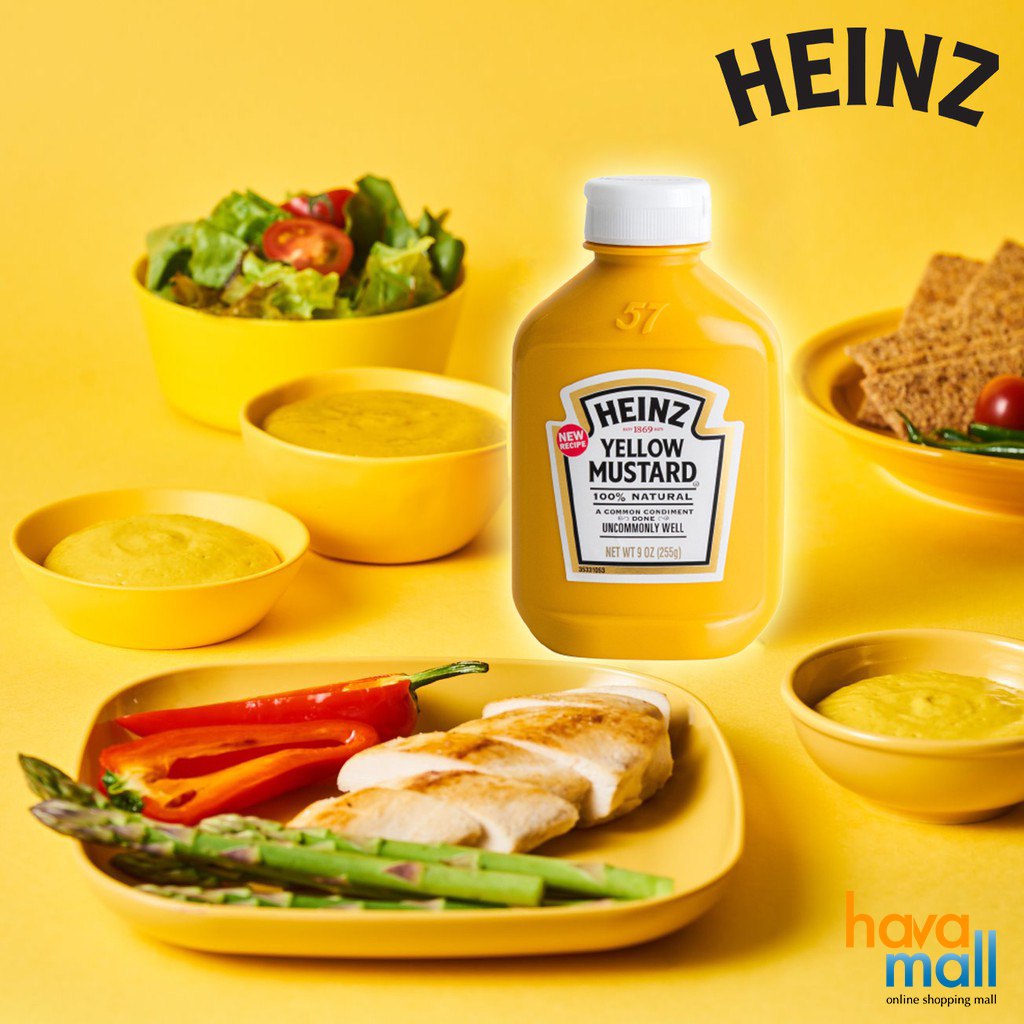 Mù Tạt Vàng Heinz 255g – Yellow Mustard