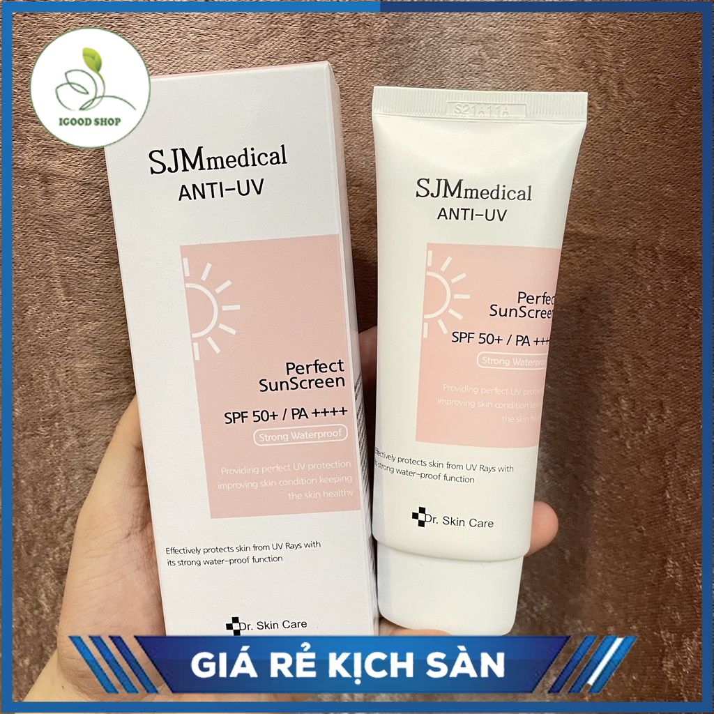 Kem Chống Nắng SJM Medical Anti UV Perfect SunScreen Che Khuyết Điểm Cho Da Mặt SPF 50+ PA++++