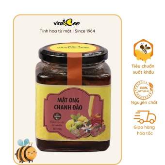 Mật ong chanh đào Vinabee 450G