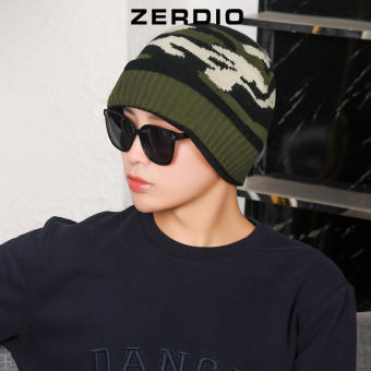 Nón, Mũ len beanie ngắn rằn ri lót lông phong cách cá tính cho nam và nữ