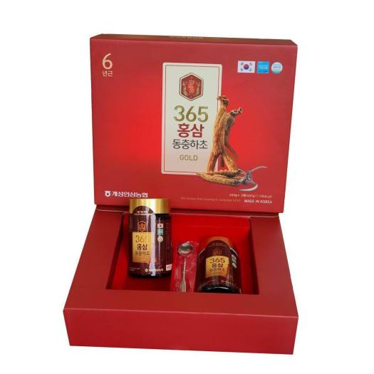 Cao Sâm Đông Trùng Hạ Thảo 365 Hàn Quốc - Hộp 2 Lọ * 240g - Cao Sâm Đông Trùng Hạ Thảo 365