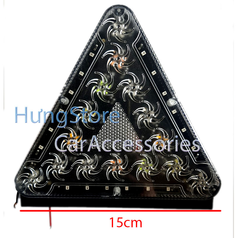 Tam giác cảnh báo led Shilidou, 12/24V, tam giác gắn mui, cản ,đuôi xe chống nước