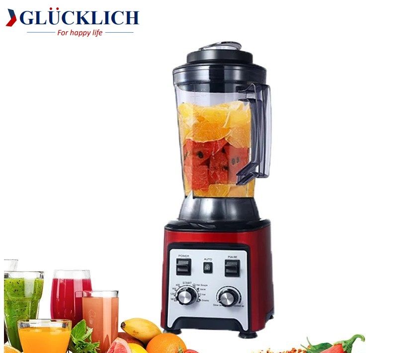 Máy xay sinh tố đá công nghiệp GLUCKLICH 5L-Xay được đá bi cứng làm sữa hạt-Sử dụng cho các nhà hàng lớn- Thương hiệu GLÜCKLICH của Đức - Bảo hành 1 năm