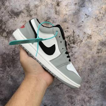 Giày JORDAN 1 low xám chỉ đỏ, giày thể thao hot trend bản đẹp