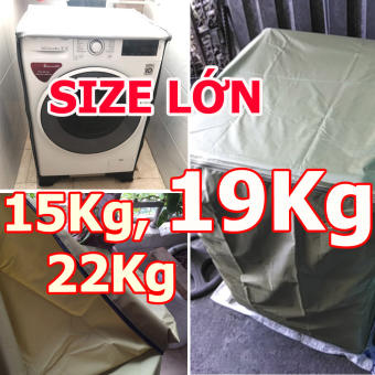 Bạt Phủ Máy Giặt Cỡ Lớn 15Kg, 19Kg, 22Kg Cao Cấp  Vải Dù 3 Lớp Siêu Bền Chống Mưa Nắng Nóng