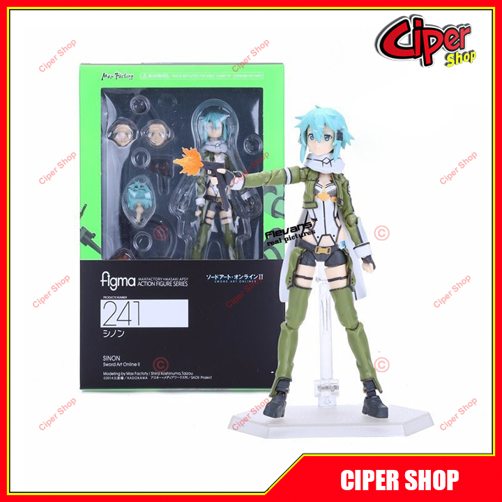 Mô hình figma sinon 241 - figure action sinon - figure sword art online ii