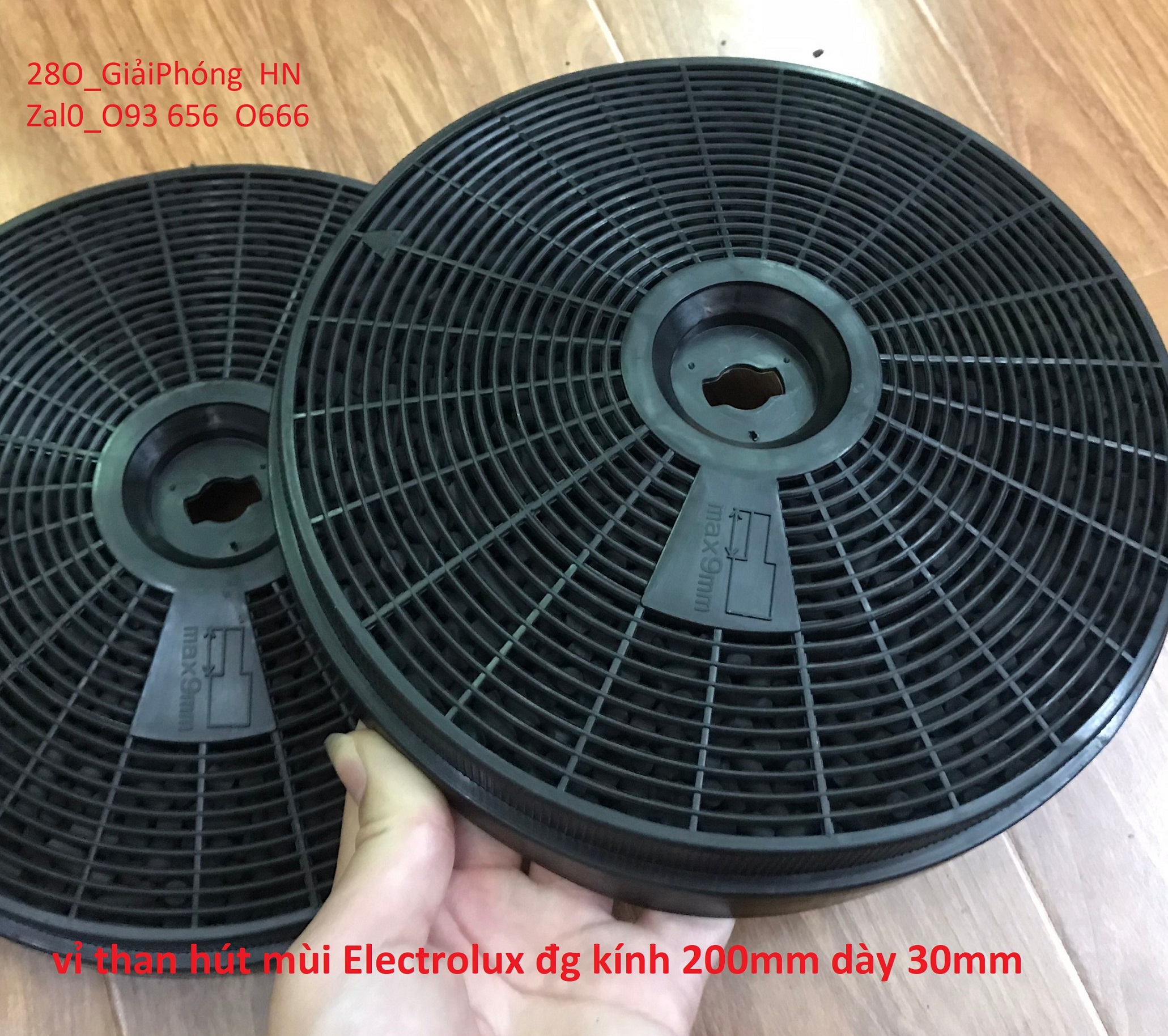 Vỉ than hoạt tính máy hút mùi Electrolux