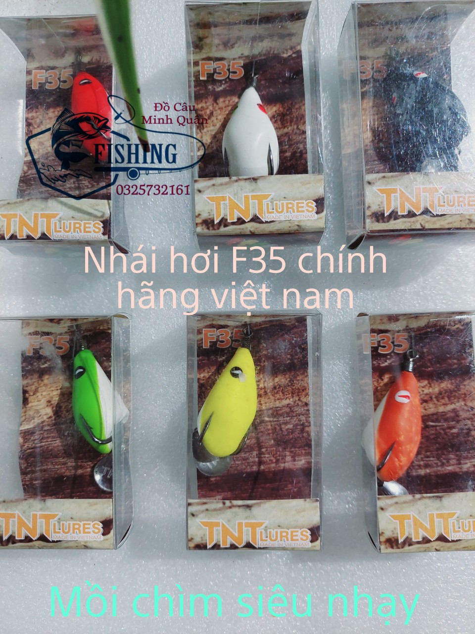 Mồi câu lure nhái hơi f35 - mồi chìm nhái hơi f35 chính hãng tnt lure