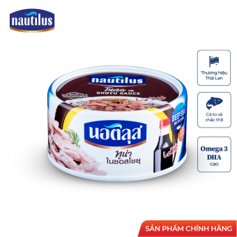Cá hộp Nautilus Cá Ngừ sốt nước tương nhật