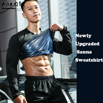 Hanqiaoxi Sauna Suit Men's Fitness Suit Large Sweat-resistant Clothing Fat and Weight Reduction Sweat Clothes