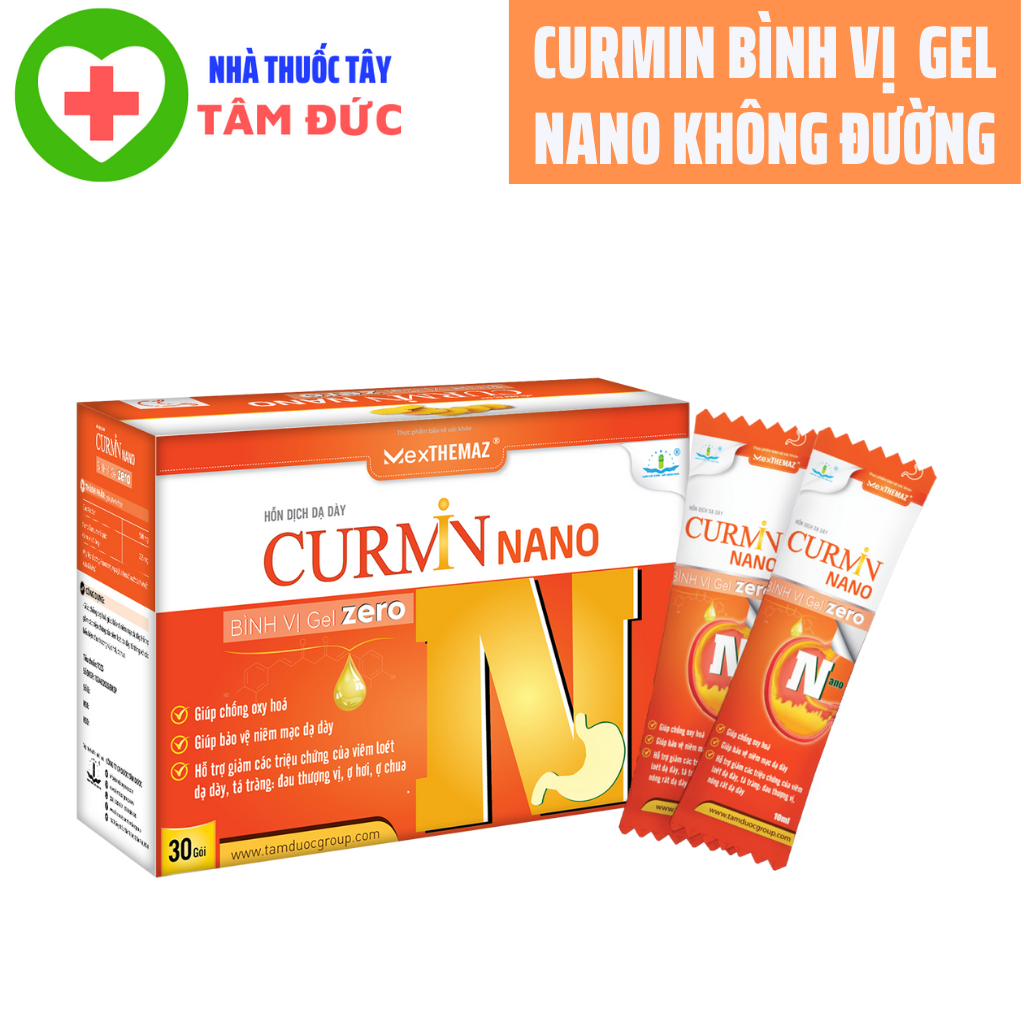 Curmin Nano Bình Vị ɡel - Hỗ trợ diều tɾị dạ dày, tá tràng, đại tràng