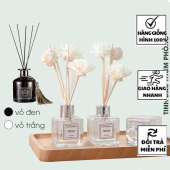 Nước Hoa Thơm Phòng, Lọ Khuyếch Tán Tinh Dầu Nước Hoa để Phòng, Tinh Dầu Thơm Phòng - Lọ Tinh Dầu Thơm để Phòng Kèm Hoa Khô