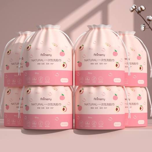 Khăn lau mặt dùng 1 lần & Khăn giấy khô Animerry 2 túi