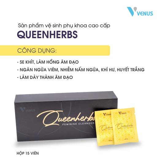 Sản phẩm vệ sinh phụ khoa cao cấp QUEENHERBS - Làm sạch, thoáng mát vùng kín