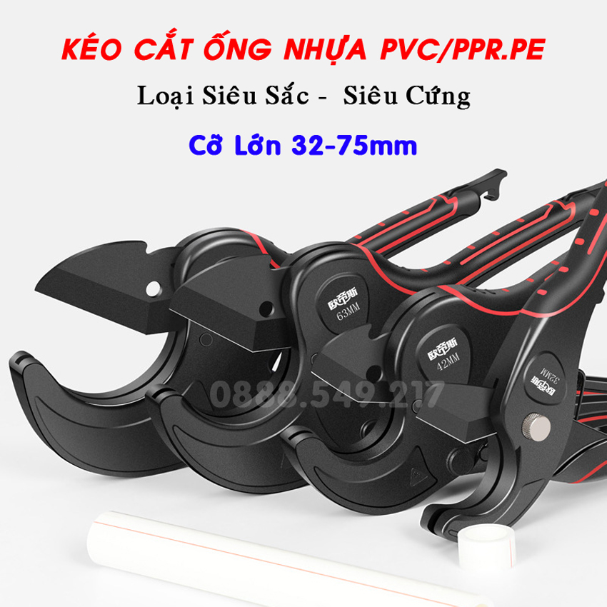 Kéo cắt ống nhựa lưỡi thép hợp kim siêu bền - dụng cụ cắt ống nước đa năng cao cấp kiểu dáng mới