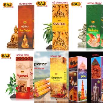 Nhang THƠM ẤN ĐỘ RAJ (nhiều hương)20 nén/hộp NHỎ cao cấp,sang trọng(thơm đặc biệt) 🎋-Thờ cúng,Làm thơm