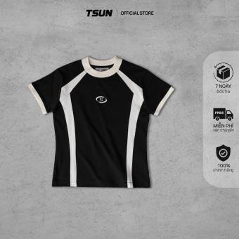 Áo Baby Tee Raplan TSUN SOLAR - Đen - [UNISEX] - Thêu
