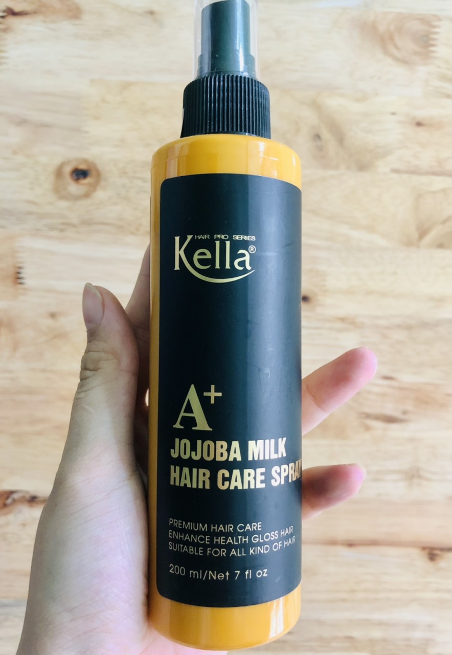 Xịt Tóc Kella JoJoBa - Sữa dưỡng tóc cao cấp Kella Jojoba Milk A+ 200ml