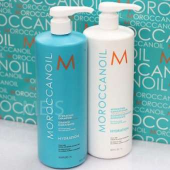 COMBO DẦU GỘI XẢ DƯỠNG ẨM VÀ PHỤC HỒI MOROCCANOIL HYDRATION 1000ML