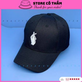 NÓN KẾT THÊU BẮN TIM, MŨ LƯỠI TRAI THÊU THỜI TRANG NAM NỮ FORM ĐẸP