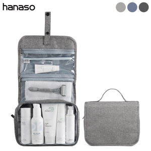 สินค้า Hanaso กระเป๋าใส่เครื่องอาบน้ำ toiletries bag กระเป๋าใส่เครื่องสำอาง กระเป๋าอุปกรณ์อาบน้ำ กระเป๋าเอนกประสงค์ กระเป๋าใส่แปรงสีฟัน Travel Bag