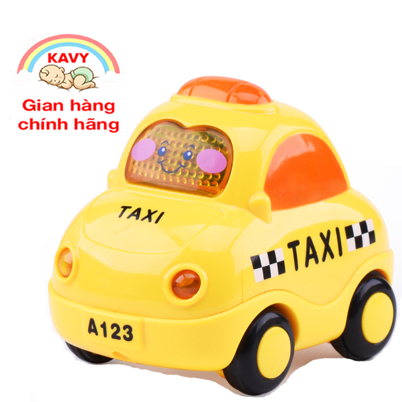 Bộ đồ chơi ô tô quán tính có đèn và nhạc mô tả xe cứu hỏa, cứu thương, cảnh sát, taxi đẹp và dễ thương