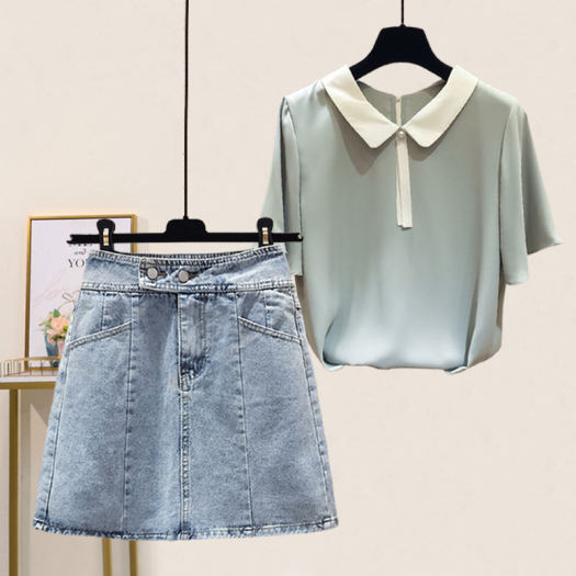 ÁO KIỂU NỮ CỔ LÁ SEN TAY BÈO-AP0018