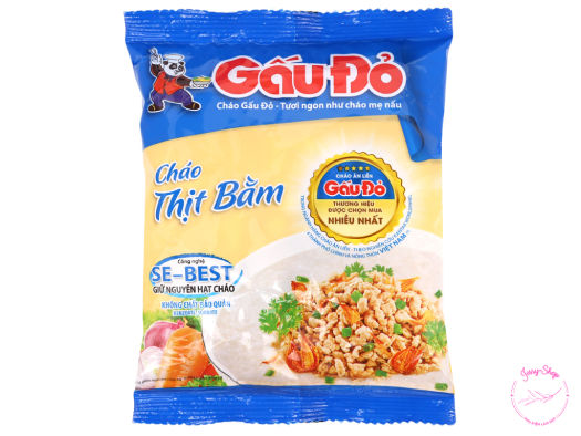 [CHỈ GIAO Ở TPHCM] Combo 10 Gói Cháo Thịt Bằm Gấu Đỏ 50g