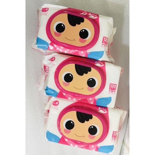 HANG Khăn Giấy Ướt Ario Thái Lan Siêu Tiết Kiệm 120 Miếng / Gói Tiện Lợi Gia Đình