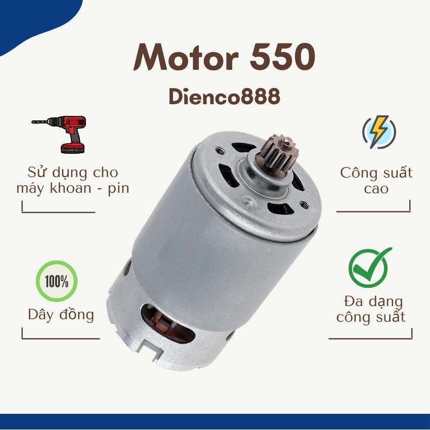 Motor 550 RS550 12 Răng của máy khoan pin (có sẵn 12V - 21V)