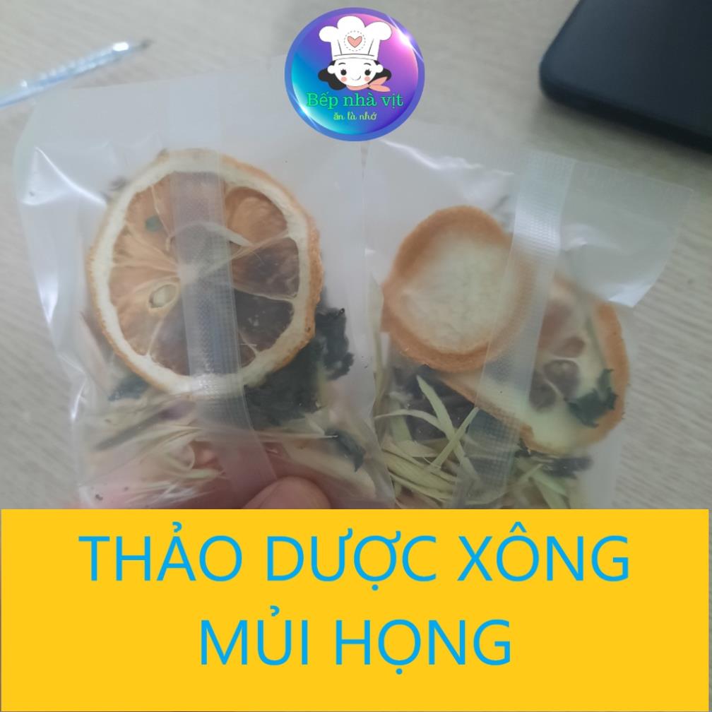 Chanh sả gừng sấy xông mũi họng - trà kháng khuẩn - bếp nhà vịt