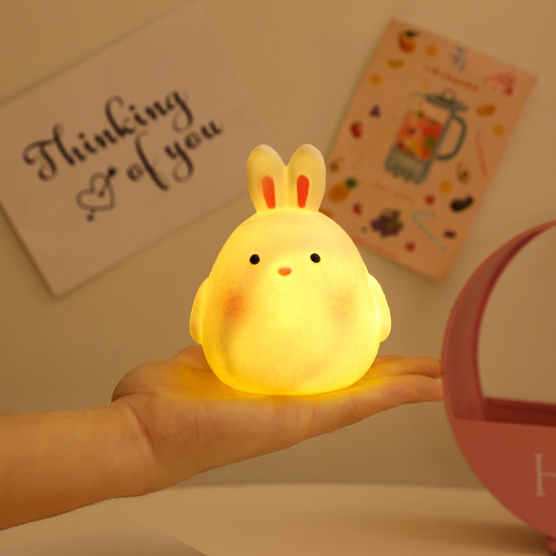 Đèn ngủ hình động vật dễ thương - Đèn ngủ hình thỏ, gấu đặt đầu giường
