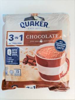 THỨC UỐNG YẾN MẠCH VỊ SÔ CÔ LA QUAKER Chocolate Oat Cereal Drink (HALAL)