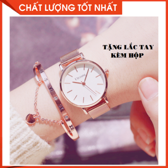 Đồng hồ nữ_Đồng hồ nữ thời trang_Đồng hồ nữ dây thép lụa không gỉ