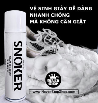 CHAI XỊT VỆ SINH GIÀY DÉP DẠNG BỌT KÈM NẮP BÀN CHẢI – THƯƠNG HIỆU SNEAKER TNT 👟 - CHAI XỊT VỆ SINH GIÀY DÉP THÔNG MINH, TẠO BỌT SIÊU SẠCH, KHÔNG CẦN DÙNG NƯỚC