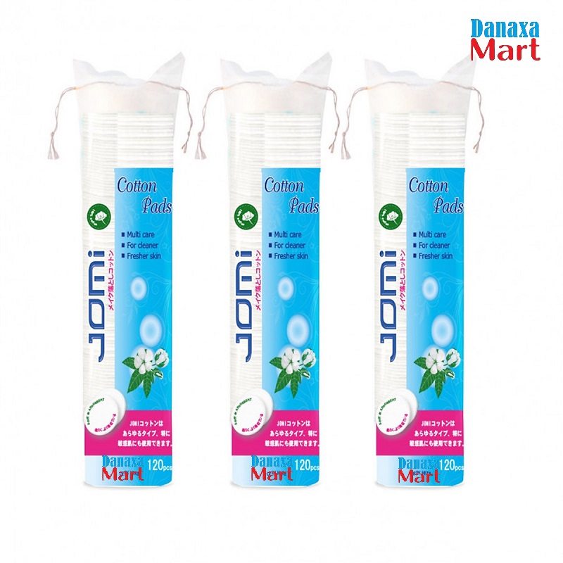 Combo 3 gói bông tẩy trang jomi 120 miếng