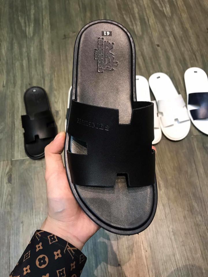 [HCM]DÉP QUAI NGANG UNISEX THÁI LAN ĐEN CHỮ H ĐỦ SIZE