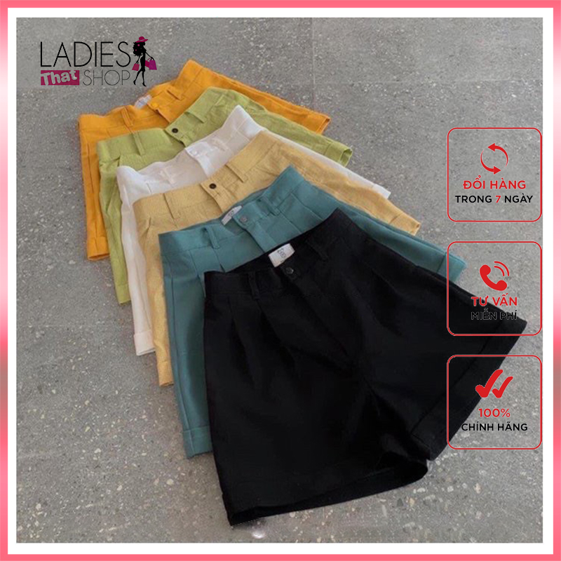 Quần Short Nữ gập gấu siêu hot năng động phù hợp giới trẻ (Quần đùi 2 ly khóa) PL13