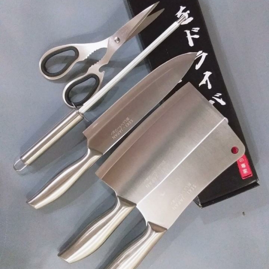 Bộ Dao Nhật 5 Món Inox Cao Cấp JG-201