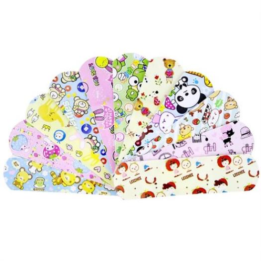 Băng cá nhân hình thú - hộp 100 miếng băng keo cá nhân hình thú siêu cute