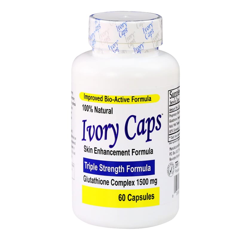 Ivory Caps 60 viên [Làm trắng da với Glutathione 1500mg của Mỹ, Date mới]
