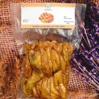 Chuối sấy dẻo không đường Mangline Farm Đà Lạt 500g đồ ăn vặt giảm cân thơm ngon mềm dẻo đặc sản Đà Lạt